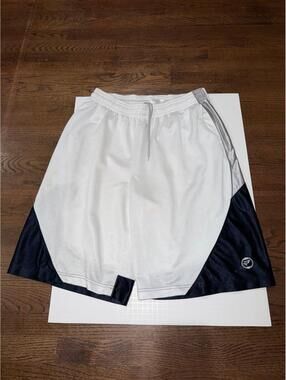 Protege Baggy Side Stripe Dazzle Mesh Hoop Shorts Mens LG Vintage Y2K 90s Rare